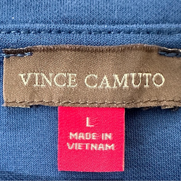 Blue Top, Ruffled Sleeve, Size L - Picture 4 of 4